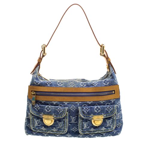 louis vuitton green and blue bag|louis vuitton blue jean bag.